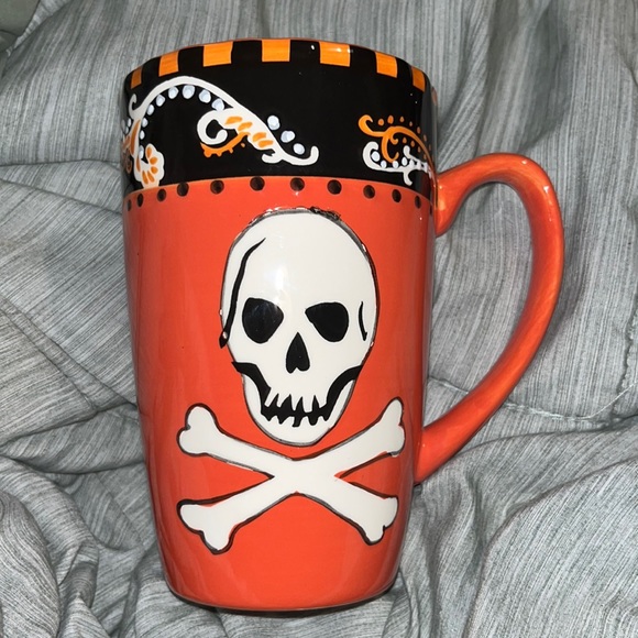 Tabletops Lifestyles Party Pirate skeleton mug - Picture 1 of 8
